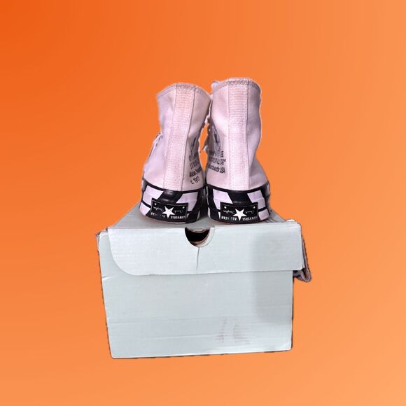 Size 8 - Off-White Converse Chuck Taylor All-Star '70 Hi White Black Orange 2018 - Picture 5 of 9